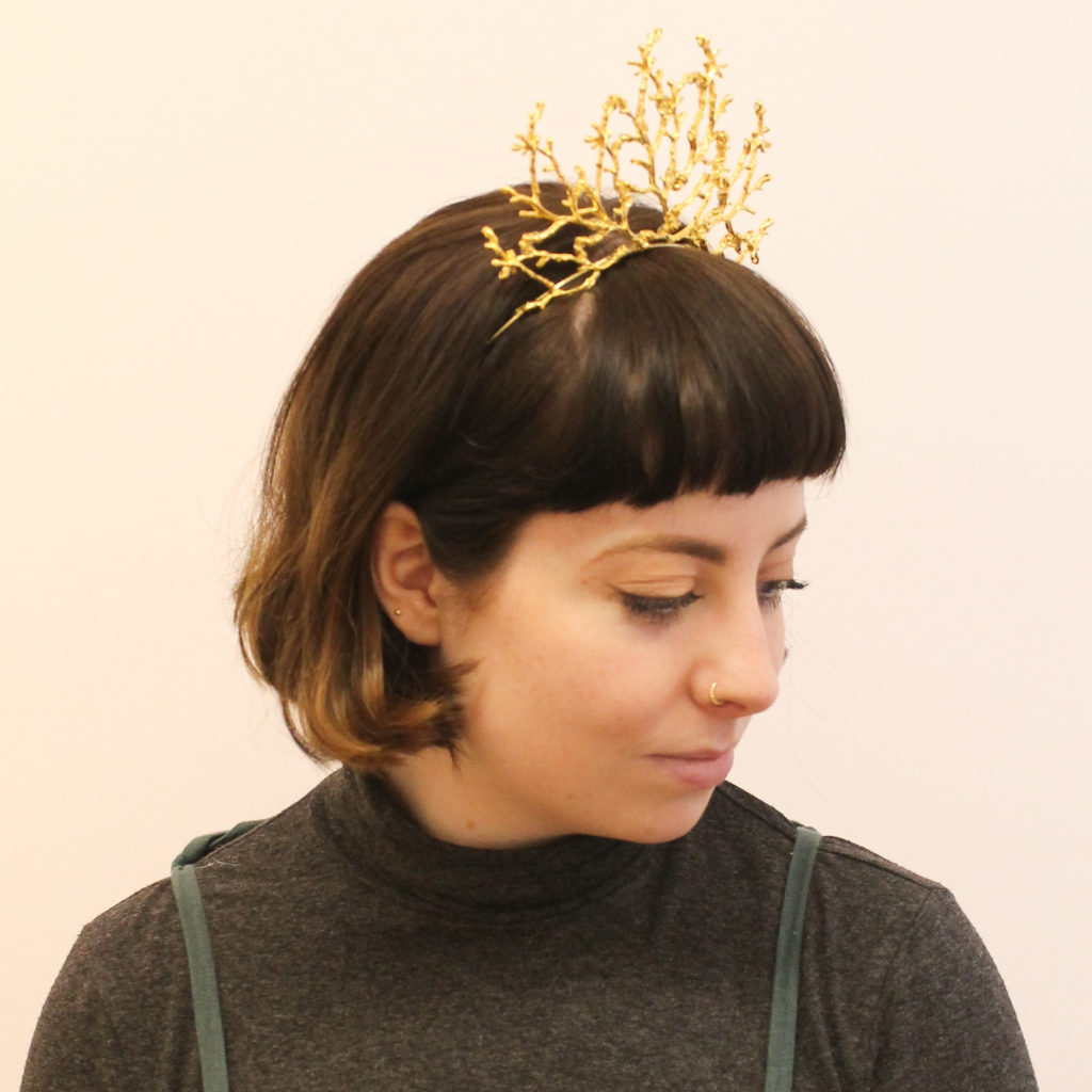 Gold Twig Crown - Bespoke Masks, Headdresses & Accessories